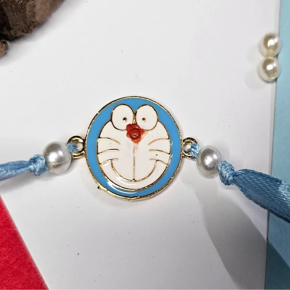 Doraemon Metallic Rakhi Online
